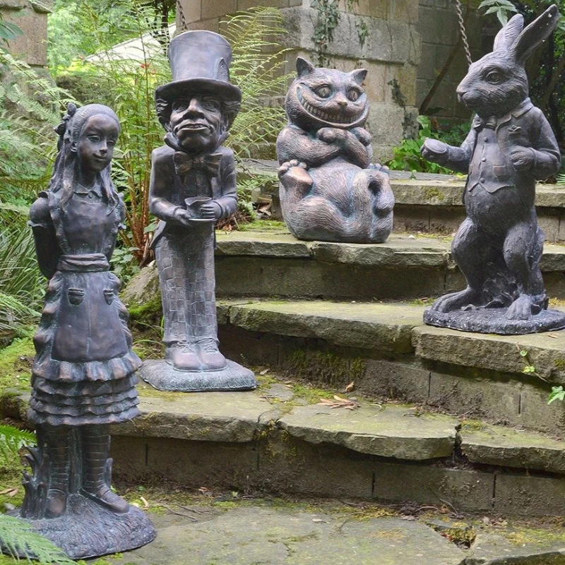 Resin Crafts Alice In Wonderland Garden Decorations,Alice White Rabbit Mad Hatter Cheshire Cat Figurine Garden Statue For Yard
Resin Crafts Alice In Wonderland Garden Decorations,Alice White Rabbit Mad Hatter Cheshire Cat Figurine Garden Statue For Yard