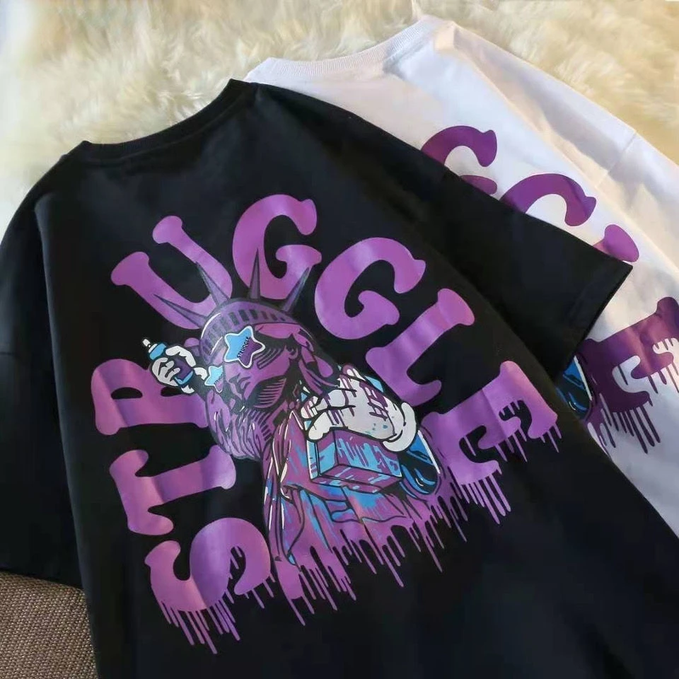 Women T Shirts Short Sleeve Streetwear Letter Anime Print Hip Hop Loose Korean Style All Match Students Simple Y2k Clothes Tops
Women T Shirts Short Sleeve Streetwear Letter Anime Print Hip Hop Loose Korean Style All Match Students Simple Y2k Clothes Tops