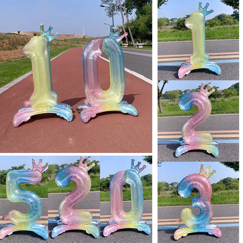 Rainbow Number Foil Balloons With Crown For Kids Boy Girl 1st Birthday Party Decorations Figures Balloon
Rainbow Number Foil Balloons With Crown For Kids Boy Girl 1st Birthday Party Decorations Figures Balloon