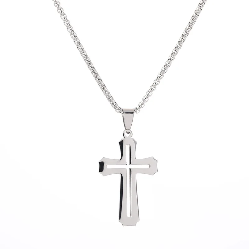 Stainless Steel Cross Pendant Necklace Rock Hiphop Necklace Not Easy Fade Away Chain Necklace for Unisex
Stainless Steel Cross Pendant Necklace Rock Hiphop Necklace Not Easy Fade Away Chain Necklace for Unisex