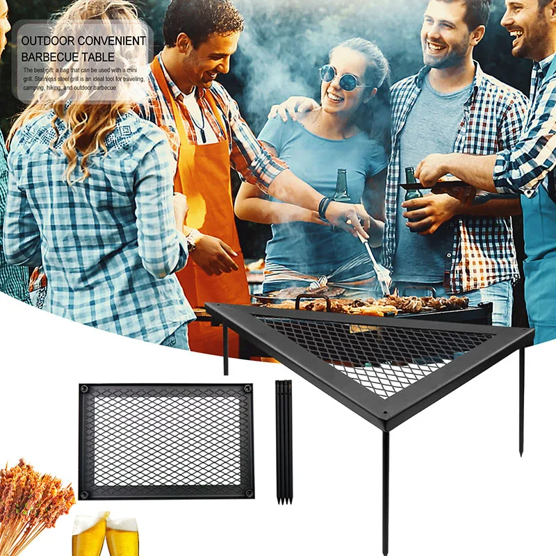 Reusable Outdoor BBQ Iron Net Table Detachable Beach Picnic Barbecue Rack Cooking Utensils Drainage Rack Camp Kitchen Tools
Reusable Outdoor BBQ Iron Net Table Detachable Beach Picnic Barbecue Rack Cooking Utensils Drainage Rack Camp Kitchen Tools