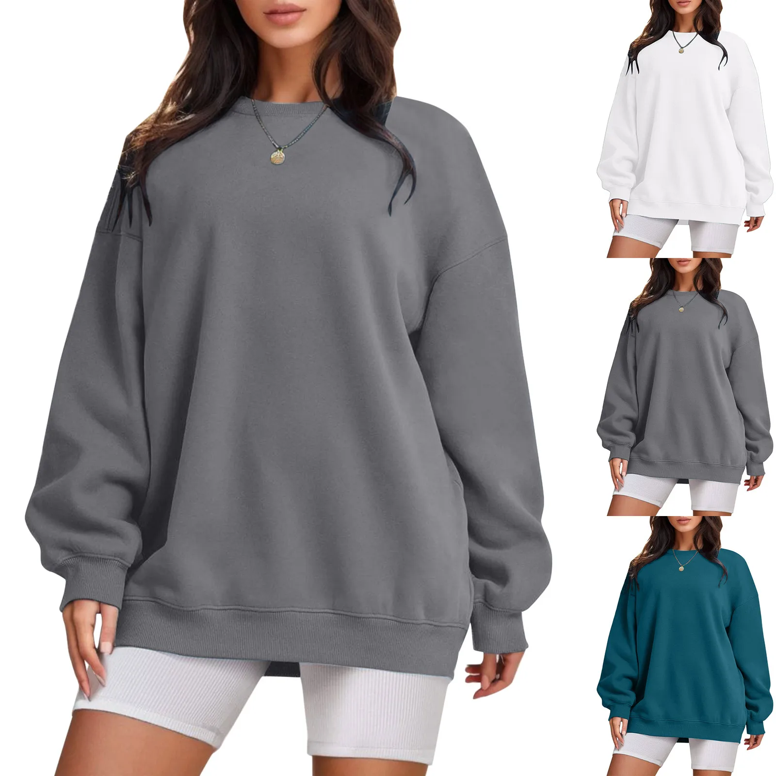 Women'S Hoodies Solid Color Oversize Vintage Sweetshirts O-Neck Long-Sleeve Pullover Streetwear Y2k Casual Exercise Female Tops
Women'S Hoodies Solid Color Oversize Vintage Sweetshirts O-Neck Long-Sleeve Pullover Streetwear Y2k Casual Exercise Female Tops
