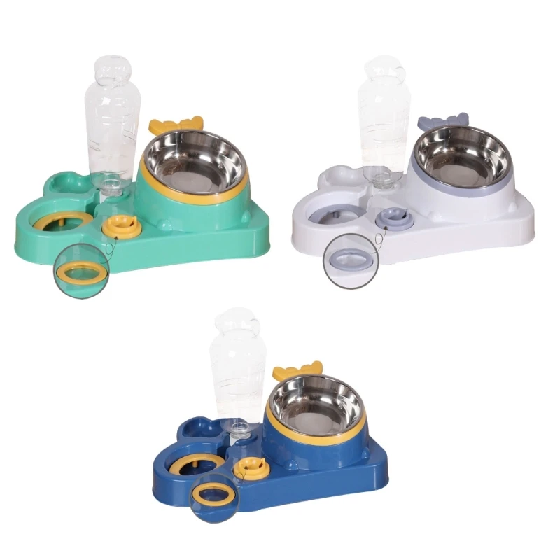 Elegant Cat Bowl Food Dish Set Treat Water Dispenser Food Container 4 in 1 Food Water Bowls Anti-Split Pet Food Utensils
Elegant Cat Bowl Food Dish Set Treat Water Dispenser Food Container 4 in 1 Food Water Bowls Anti-Split Pet Food Utensils