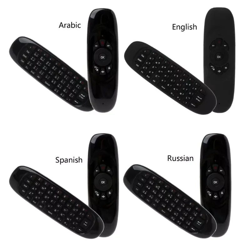 C120 Fly Air Mouse 2.4G Mini Wireless Keyboard Rechargeable Remote Control For PC Android TV Box Russian English
C120 Fly Air Mouse 2.4G Mini Wireless Keyboard Rechargeable Remote Control For PC Android TV Box Russian English