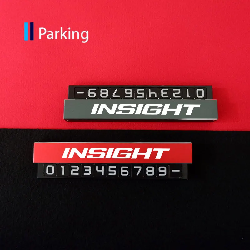 

Alloy Hidden Parking Card For Honda Insight Car Phone Number Card For Honda CITY Odyssey CRV HRV Legend VTi HR-V JAZZ PILOT