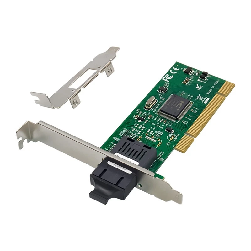 Однопортовая сетевая карта ST7261 IC Plus IP100A PCI сетевая карта SC адаптер для быстрой Ethernet Сетевая карта 100M оптическая сетевая карта
Однопортовая сетевая карта ST7261 IC Plus IP100A PCI сетевая карта SC адаптер для быстрой Ethernet Сетевая карта 100M оптическая сетевая карта