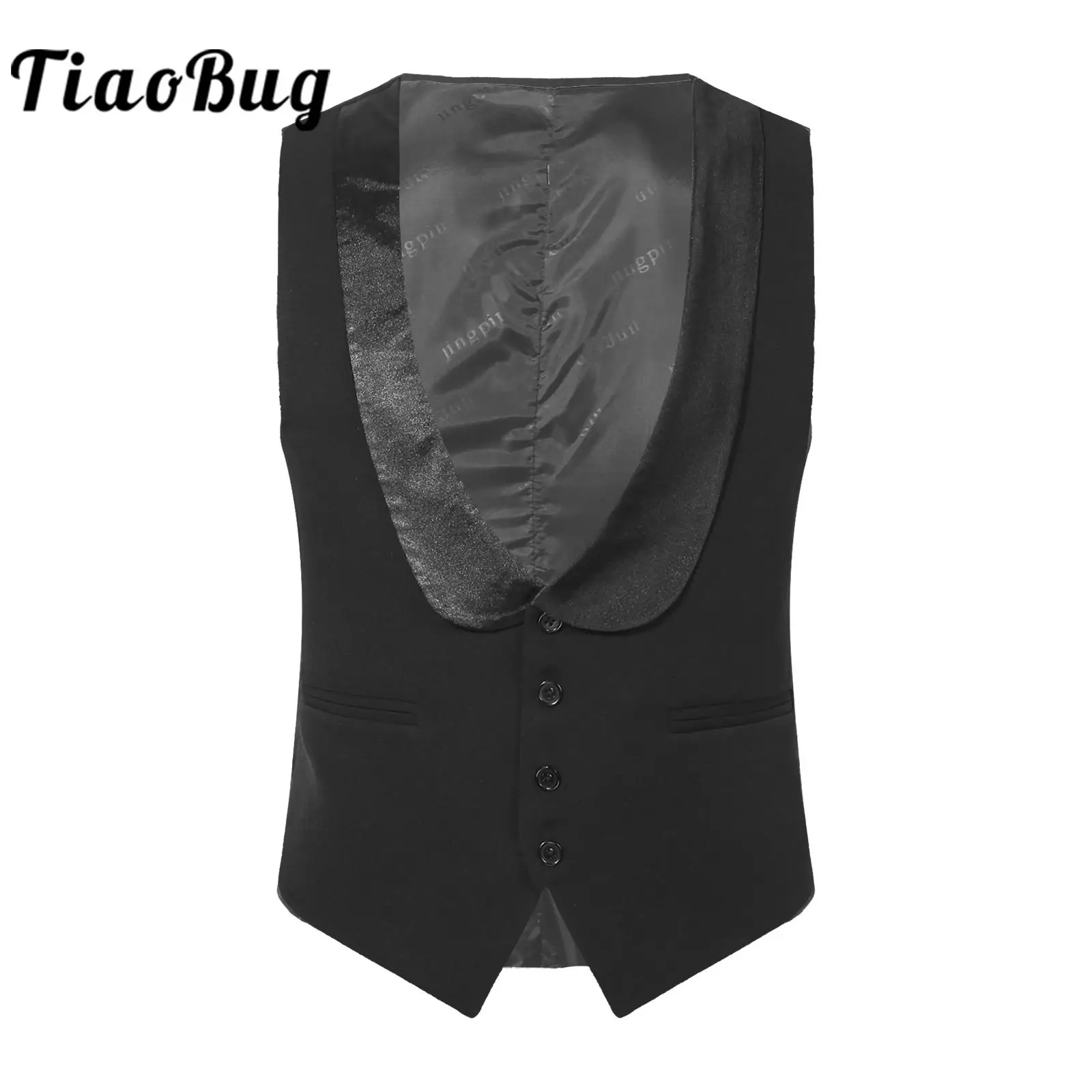 Mens Vest Solid Color Gentleman Waistcoat Sleeveless Vest for Wedding Party Formal Vests Homme Performance Costume Groom Wear
Mens Vest Solid Color Gentleman Waistcoat Sleeveless Vest for Wedding Party Formal Vests Homme Performance Costume Groom Wear