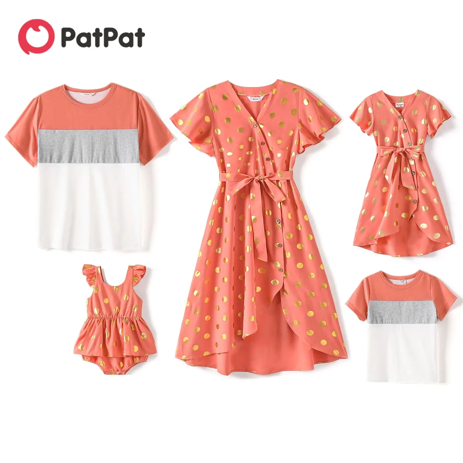 PatPat Family Matching Mother And Daughter Dresses for Mom And Me Dots V Neck Ruffle-sleeve Dress and T-shirts Sets Family Look
PatPat Family Matching Mother And Daughter Dresses for Mom And Me Dots V Neck Ruffle-sleeve Dress and T-shirts Sets Family Look
