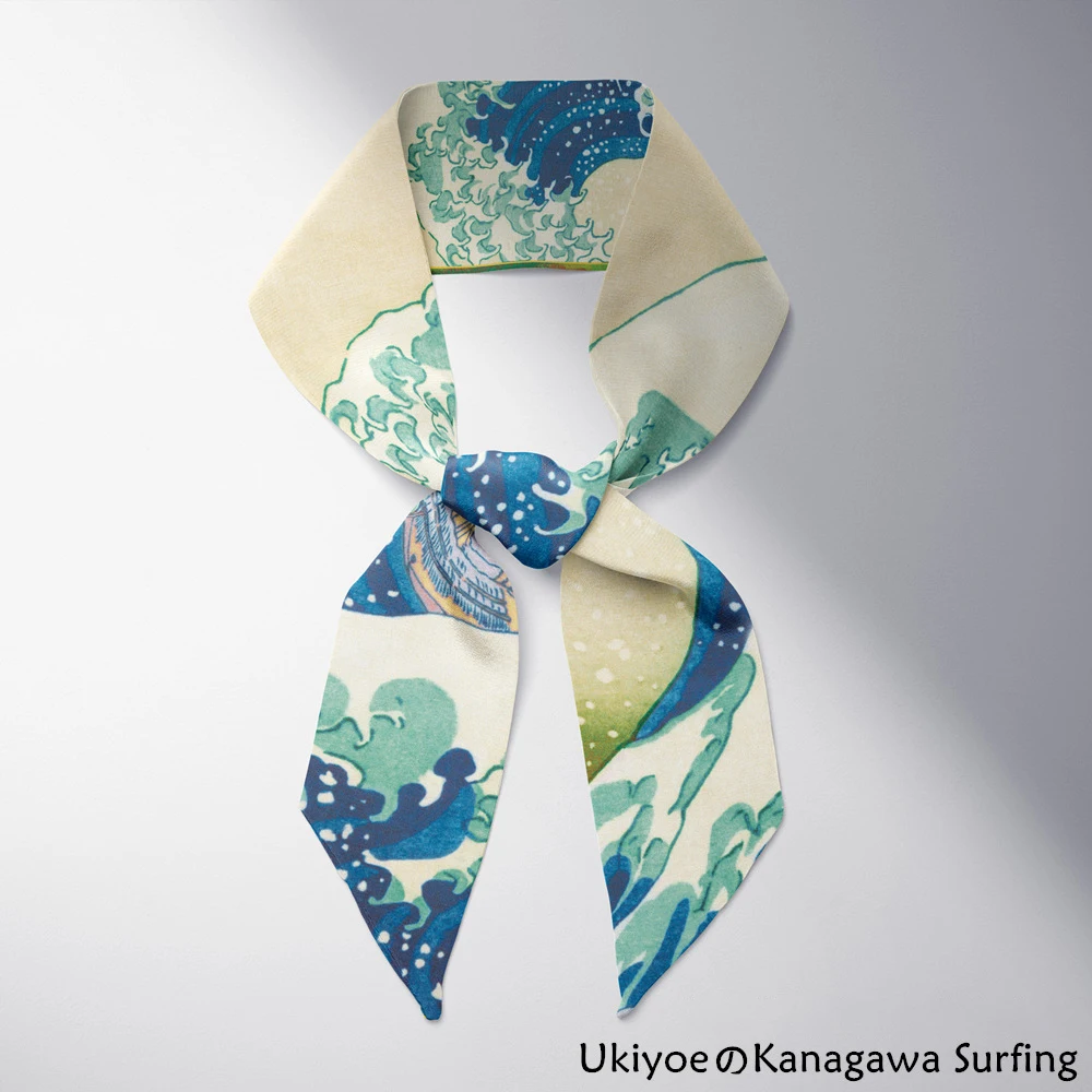 Classic Ukiyo-e Oil Painting Headband 6x105cm Small Long Skinny Scarves Sharp Corner Silk Scarf Ladies Foulard Cheveux Wholesale
Classic Ukiyo-e Oil Painting Headband 6x105cm Small Long Skinny Scarves Sharp Corner Silk Scarf Ladies Foulard Cheveux Wholesale