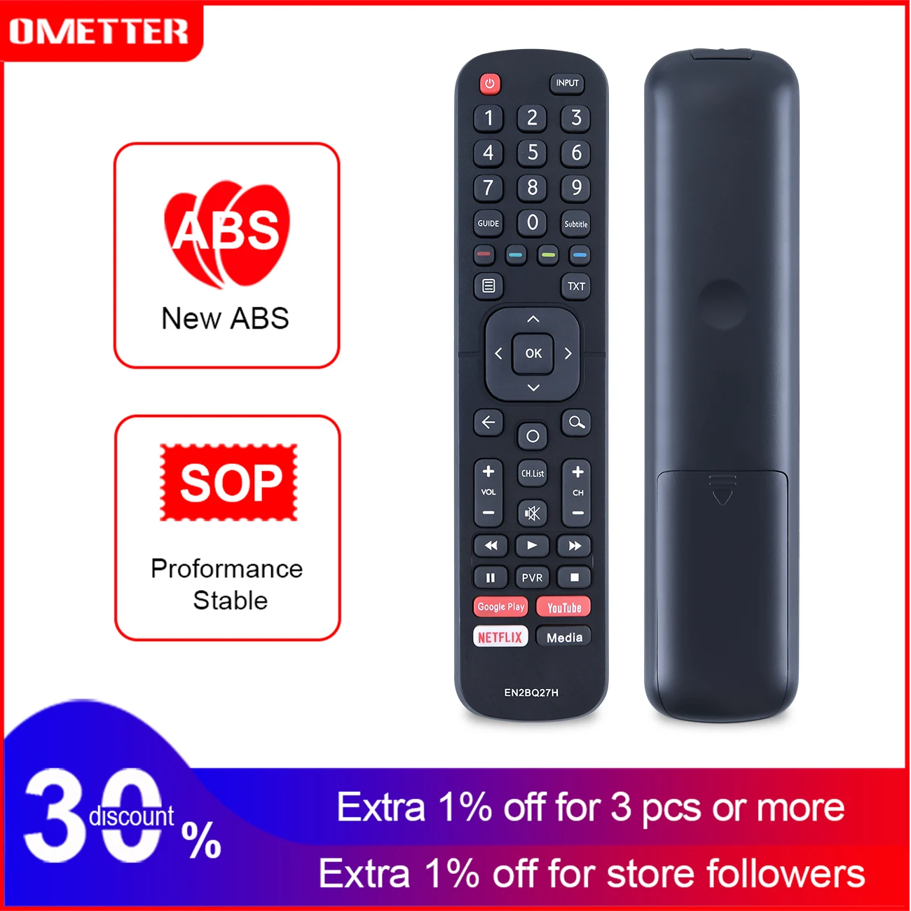 

New Original EN2BQ27H EN2BD27H For Hisense Lcd Tv Remote Control With Netflix Youtube Fernbedienung