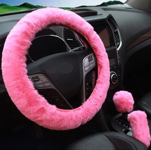 warm Automotive Car Steering Wheel Cover Handbrake cover gear lever cover Universal Steering-wheel Plush car interior
warm Automotive Car Steering Wheel Cover Handbrake cover gear lever cover Universal Steering-wheel Plush car interior