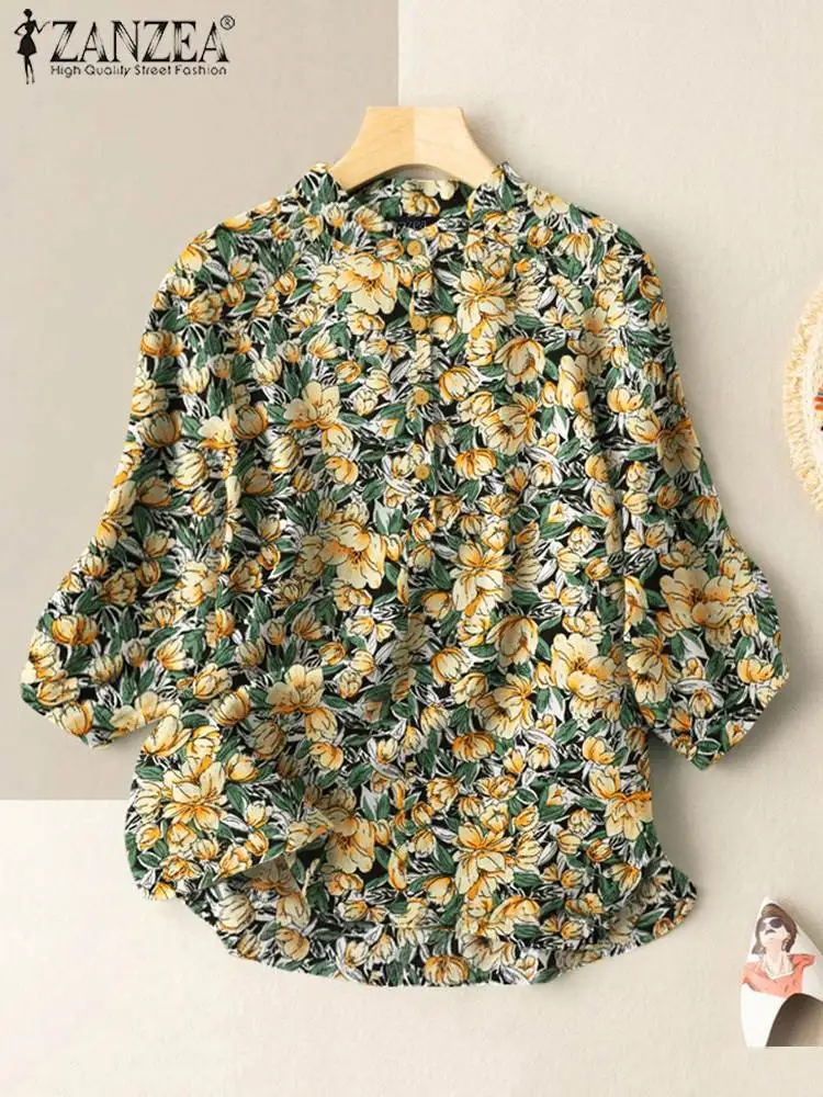 Women Summer Blouse ZANZEA Floral Printed Tops 2022 Fashion Half Sleeve Blusas Vintage Baggy Shirts OL Oversized Holiday Camisas
Women Summer Blouse ZANZEA Floral Printed Tops 2022 Fashion Half Sleeve Blusas Vintage Baggy Shirts OL Oversized Holiday Camisas