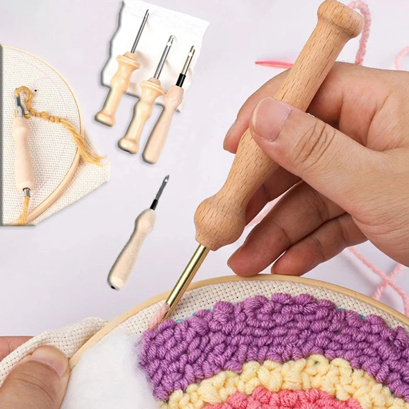 3.5/5MM Knitting Hook Embroidery Pen Weaving Woolen Yarn Craft Punching Needle Threader DIY Wood Handle Tools Sewing Accessories
3.5/5MM Knitting Hook Embroidery Pen Weaving Woolen Yarn Craft Punching Needle Threader DIY Wood Handle Tools Sewing Accessories