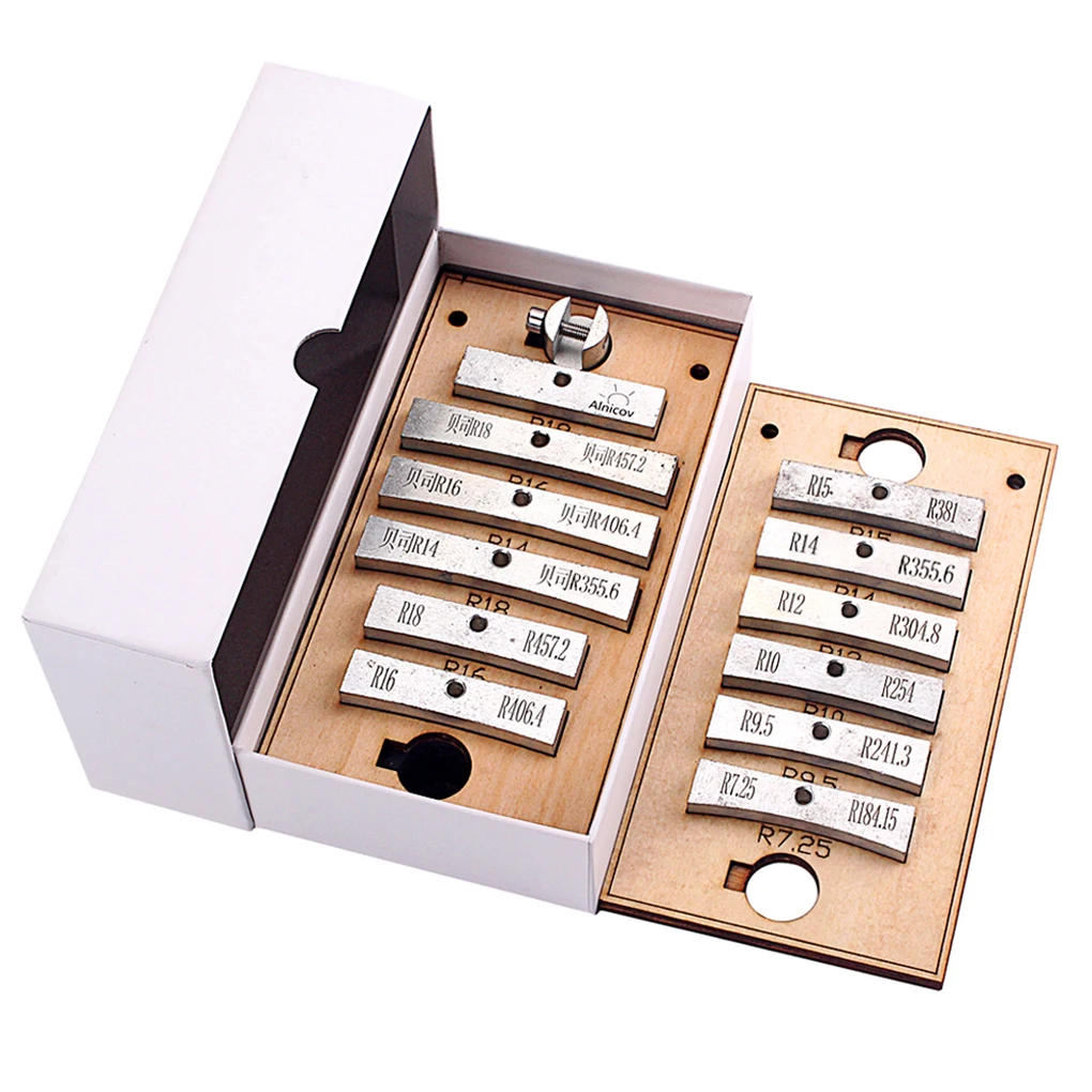 13 Pieces Stainless steel Guitar Fingerboard Fretboard Flat Press Caul Inserts Repairing Pressing Tools Accessories
13 Pieces Stainless steel Guitar Fingerboard Fretboard Flat Press Caul Inserts Repairing Pressing Tools Accessories