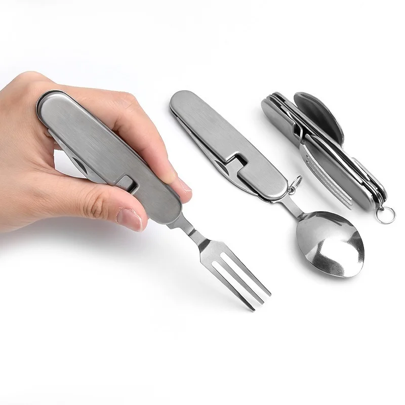 Multi Tool Portable Picnic Camp Spoon Fold Spork Fork Flatware Tableware Knife Cutlery Bottle Can Opener Multitool Outdoor
Multi Tool Portable Picnic Camp Spoon Fold Spork Fork Flatware Tableware Knife Cutlery Bottle Can Opener Multitool Outdoor