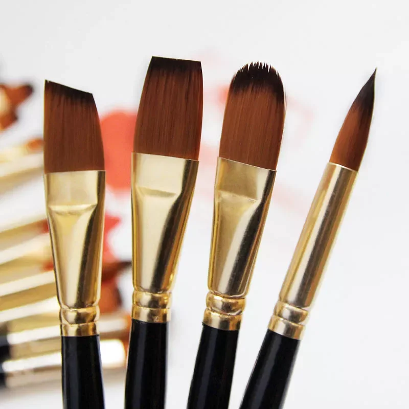 5Pcs/6pcs Artist Paint Brush Set High Quality Nylon Hair Wood Black Handle Watercolor Acrylic Oil Brush Painting Art Supplies
5Pcs/6pcs Artist Paint Brush Set High Quality Nylon Hair Wood Black Handle Watercolor Acrylic Oil Brush Painting Art Supplies