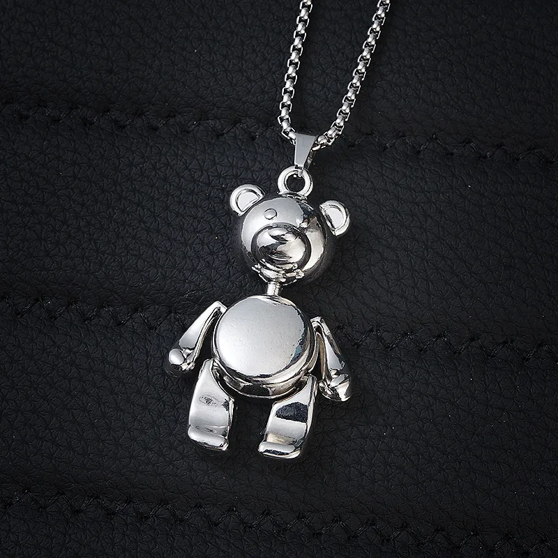 Limbs Movable Glossy Bear Necklace Personalized Hip Hop Long Wild Sweater Chain Pendant Tide
Limbs Movable Glossy Bear Necklace Personalized Hip Hop Long Wild Sweater Chain Pendant Tide