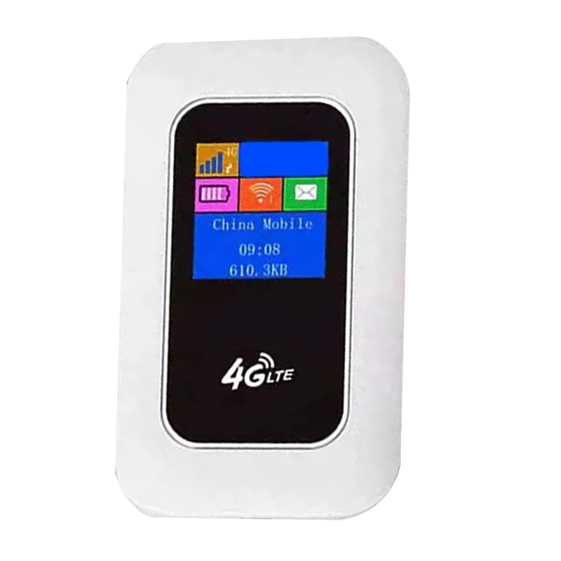 4G Mifi 4G Wifi Router With Screen 150Mbps Wifi Modem Car Wireless Hotspot Wireless Mifi 2100Mah
4G Mifi 4G Wifi Router With Screen 150Mbps Wifi Modem Car Wireless Hotspot Wireless Mifi 2100Mah