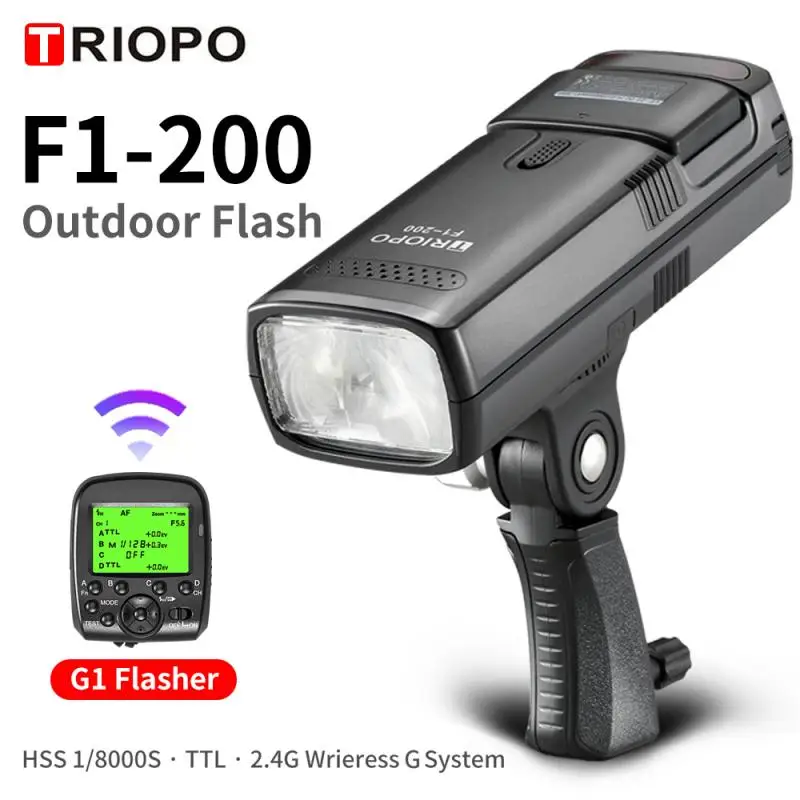 TRIOPO F1-200 Lithium Battery Flashlight Flash Outdoor Pocket Flash Light 2.4G TTL HSS 1/8000s Double Head 200Ws
TRIOPO F1-200 Lithium Battery Flashlight Flash Outdoor Pocket Flash Light 2.4G TTL HSS 1/8000s Double Head 200Ws