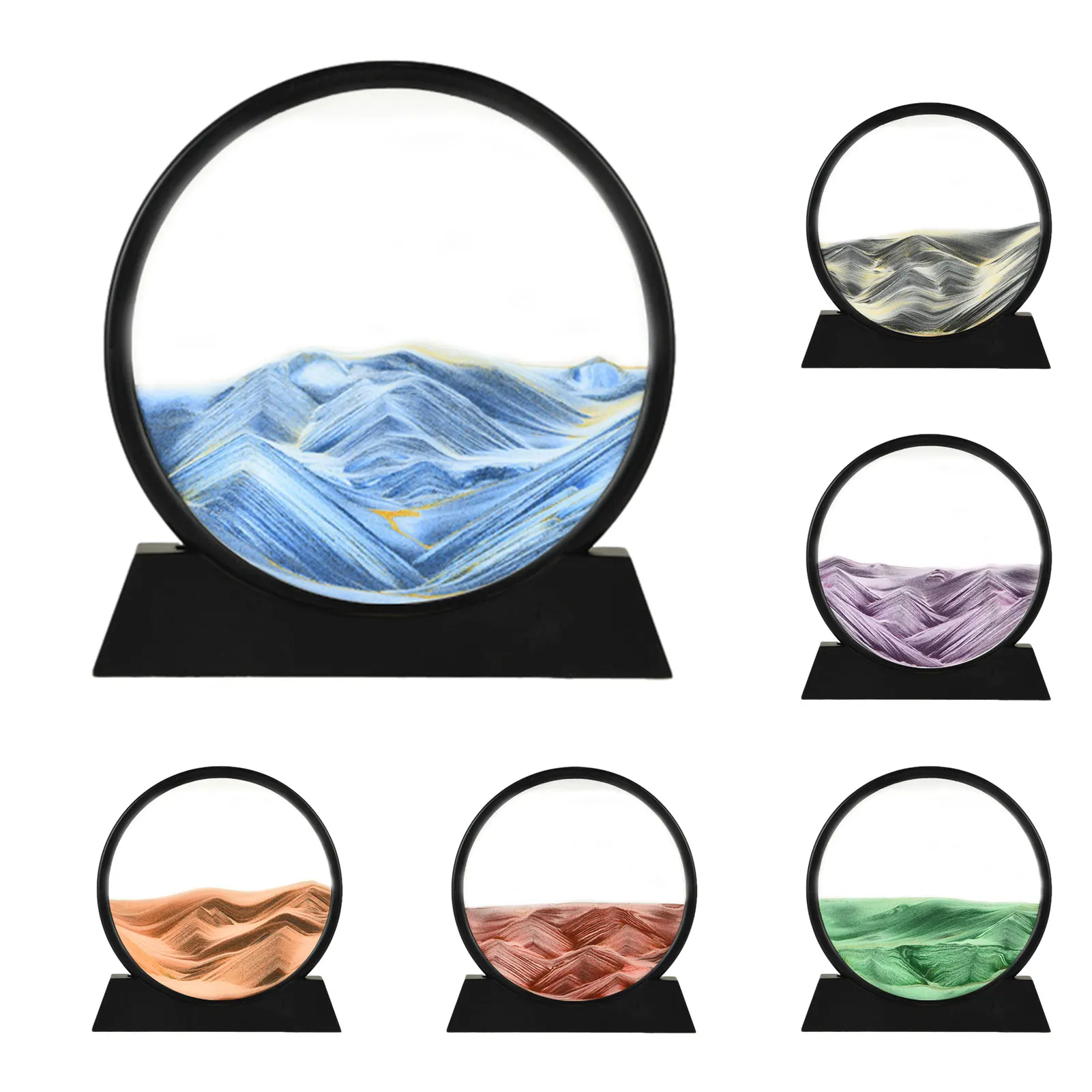 3D Moving Sand Painting Home Decor Flowing Sand Art Picture Hourglass Mountains Sandscape In Motion Display Flowing Sand Frame
3D Moving Sand Painting Home Decor Flowing Sand Art Picture Hourglass Mountains Sandscape In Motion Display Flowing Sand Frame