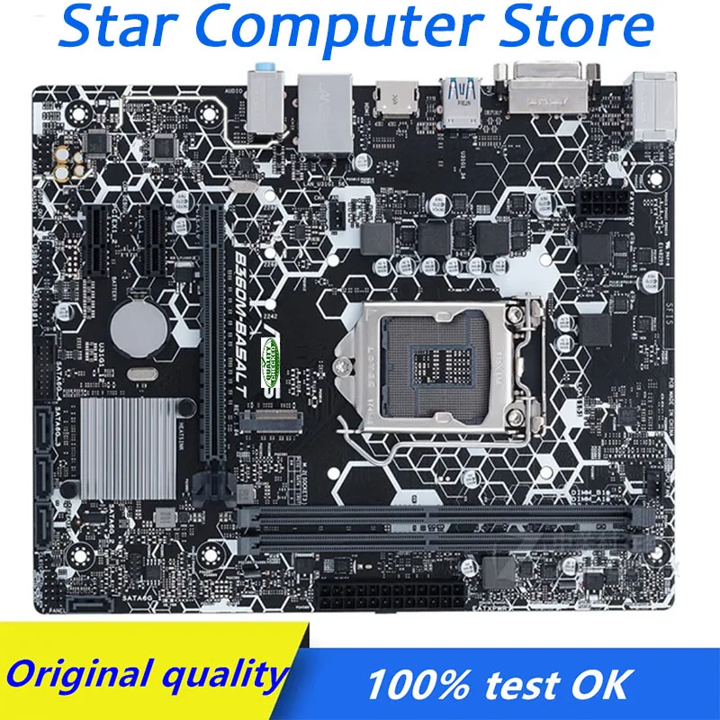For ASUS B360M-BASALT B360 B360M LGA 1151 Motherboard DDR4 Computer USB3.0 SATA3 M.2 SSD Desktop Mainboard Used
For ASUS B360M-BASALT B360 B360M LGA 1151 Motherboard DDR4 Computer USB3.0 SATA3 M.2 SSD Desktop Mainboard Used
