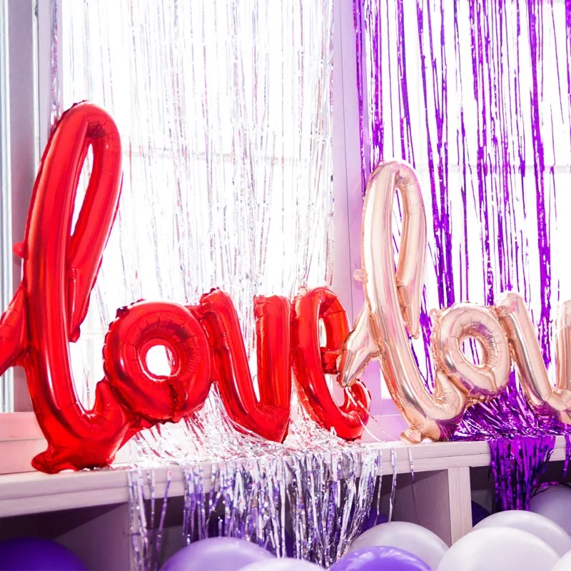 1PC Aluminum Film Rose Gold Red Love Letter Foil Balloons Wedding Room Anniversary Decoration Party Inflatable Balls Balloon
1PC Aluminum Film Rose Gold Red Love Letter Foil Balloons Wedding Room Anniversary Decoration Party Inflatable Balls Balloon