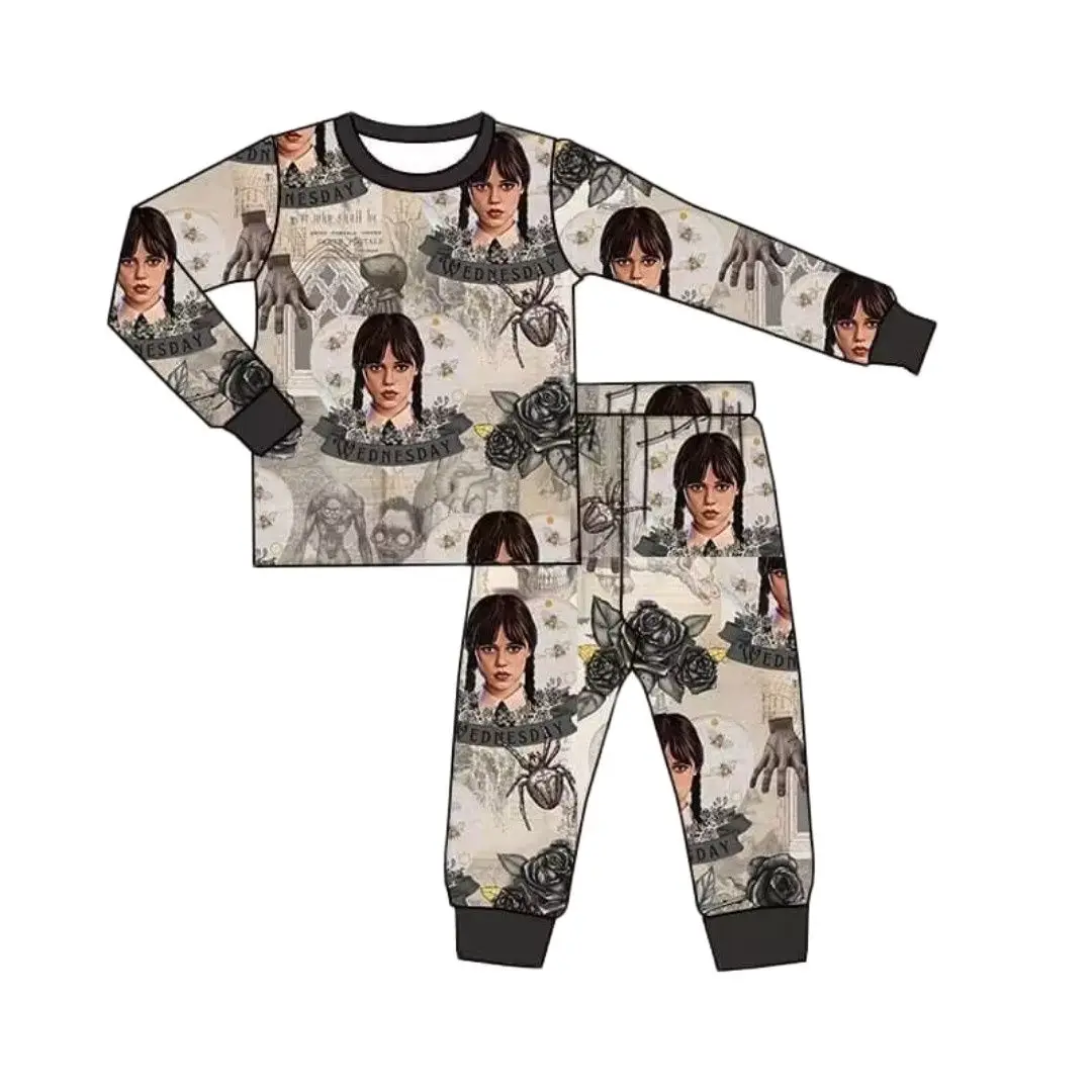 Hot sale Wednesday Series Children's Clothing Spring and Autumn Boys Long-sleeved Pajamas Set Wholesale Custom Kid's's Clothes
Hot sale Wednesday Series Children's Clothing Spring and Autumn Boys Long-sleeved Pajamas Set Wholesale Custom Kid's's Clothes