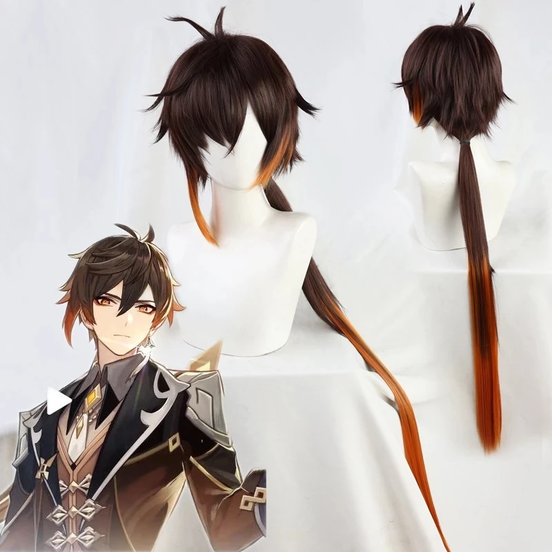 Anime Genshin Impact Zhongli Cosplay Long Christmas Brown Orange Wig Cosplay Wig Heat Resistant Synthetic Wigs Wig Cap
Anime Genshin Impact Zhongli Cosplay Long Christmas Brown Orange Wig Cosplay Wig Heat Resistant Synthetic Wigs Wig Cap