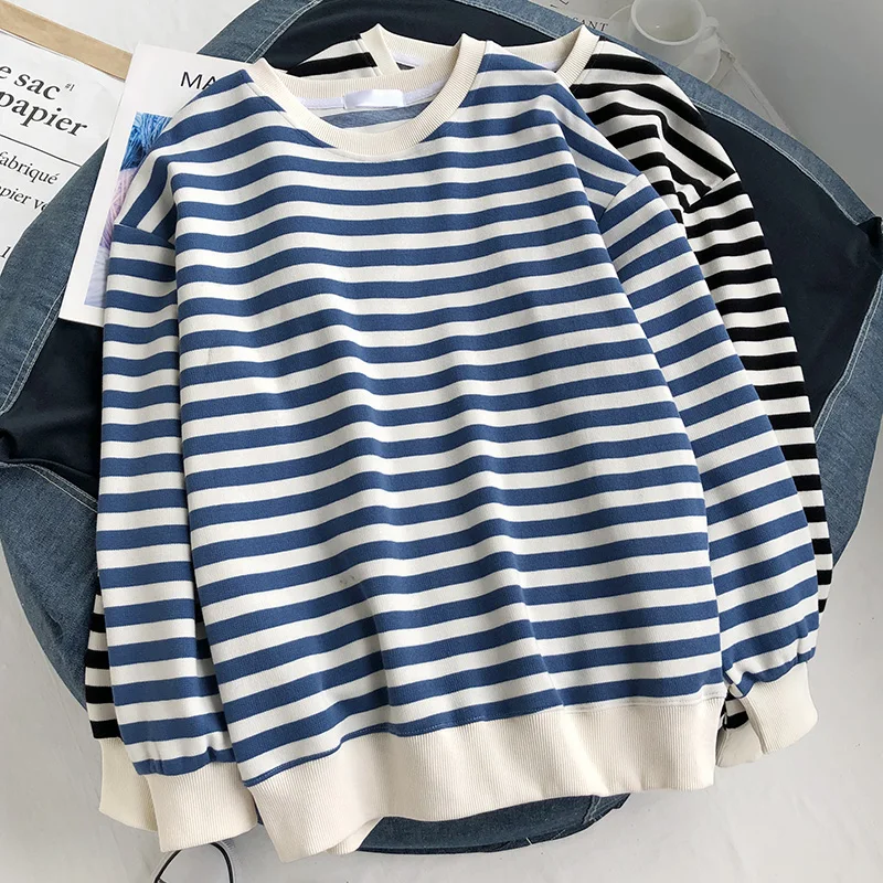 harajuku autumn hoodie cotton stripe long sleeve Pullovers oversized unisex clothes sweatshirt women korean blue streetwear tops
harajuku autumn hoodie cotton stripe long sleeve Pullovers oversized unisex clothes sweatshirt women korean blue streetwear tops