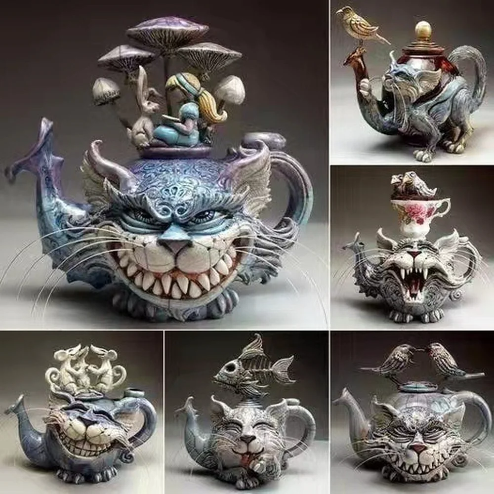 2022 New Devil Cats Imitation Teapot Statue Handmade Art Cat Teapot Ornaments Creative Resin Crafts Home Garden Decorations
2022 New Devil Cats Imitation Teapot Statue Handmade Art Cat Teapot Ornaments Creative Resin Crafts Home Garden Decorations