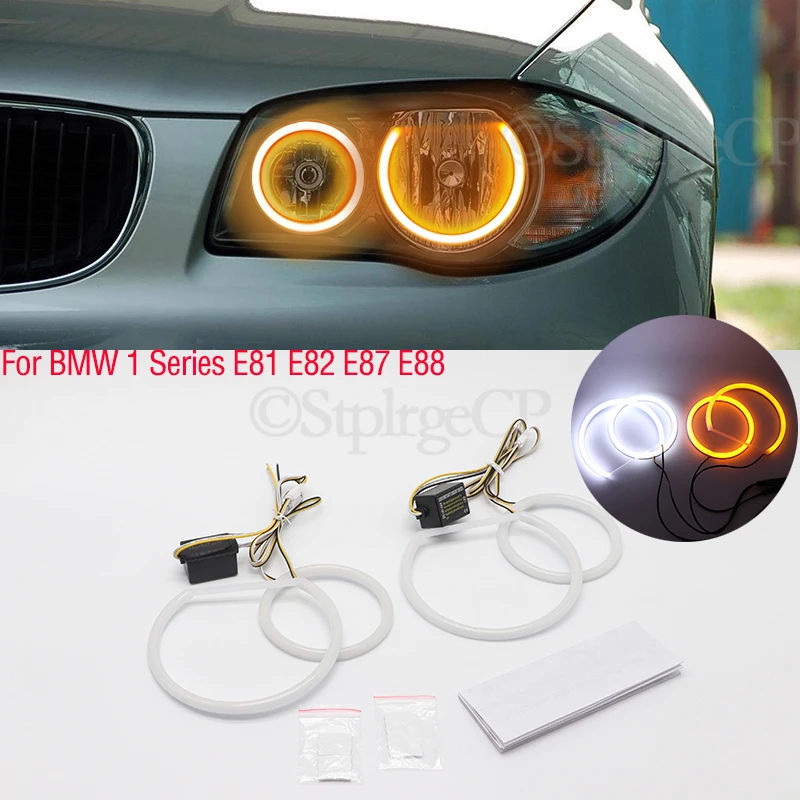 SMD cotton light LED angel eyes white and yellow DRL kit For BMW 1 Series E81 E82 E87 E88 Halogen Headlight Car accessories
SMD cotton light LED angel eyes white and yellow DRL kit For BMW 1 Series E81 E82 E87 E88 Halogen Headlight Car accessories