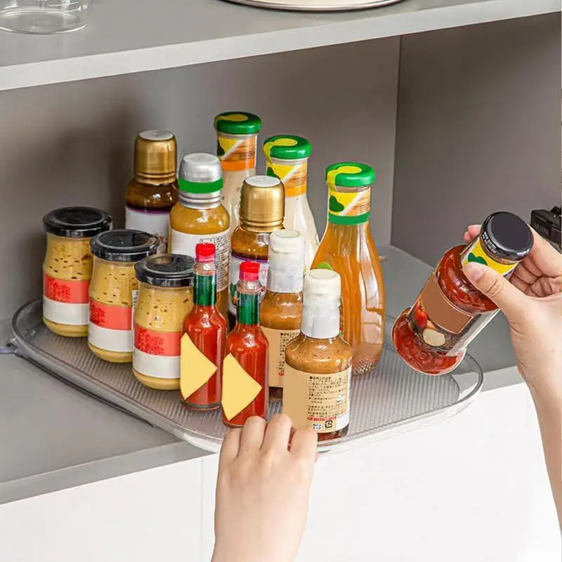 Non Skid Rotatable Organizers For Refrigerator Pantry Cabinet Turntable With Wide Base Decorative Tray Kitchen Accessories
Non Skid Rotatable Organizers For Refrigerator Pantry Cabinet Turntable With Wide Base Decorative Tray Kitchen Accessories