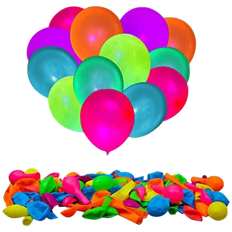 200 Party Balloons Glow In The Dark For Birthday Decoration, Wedding Glow Party Supplies
200 Party Balloons Glow In The Dark For Birthday Decoration, Wedding Glow Party Supplies