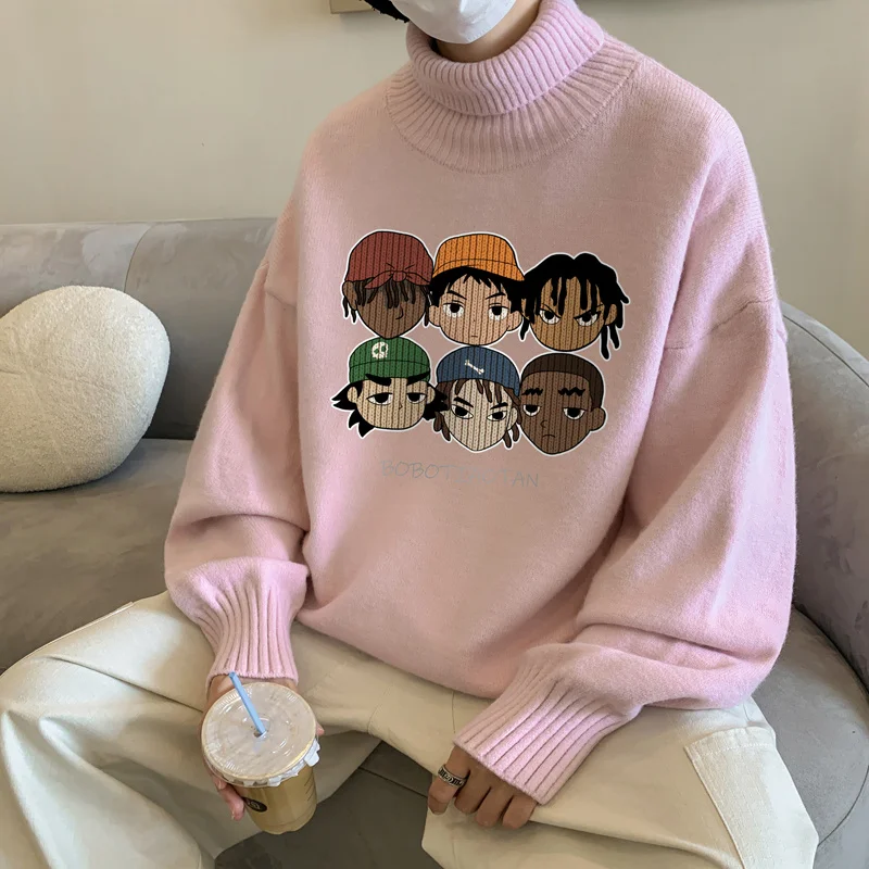 New Men's Turtleneck Sweater Autumn and Winter Men's Plus Velvet Thick Warm Lapel Knitted Pullover Sweater
New Men's Turtleneck Sweater Autumn and Winter Men's Plus Velvet Thick Warm Lapel Knitted Pullover Sweater