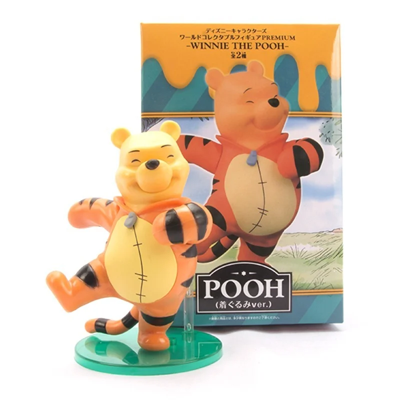 

Disney 2 Winnie The Pooh Pig Tigger Cute Cartoon Car Ornaments Boxed Doll Ornaments Anime Figure Toys Boys and Girls Gifts