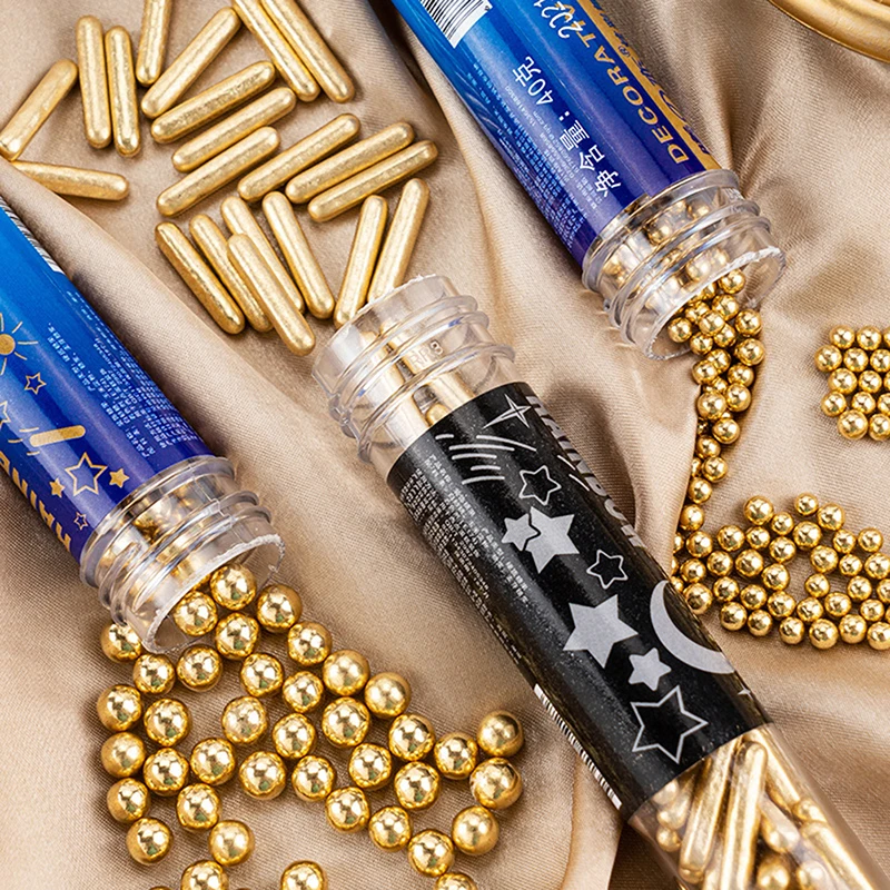 Edible Needle Sprinkles Beads DIY Baking Fondant Desserts Donuts Wedding Decor Simulation Gold Bead Cake Decoration
Edible Needle Sprinkles Beads DIY Baking Fondant Desserts Donuts Wedding Decor Simulation Gold Bead Cake Decoration