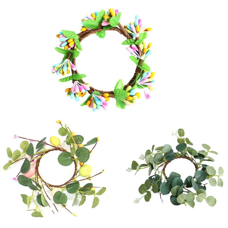 3PCS Easter Wreath,Easter Colorful Eggs And Flowers Door Wreath For Front Door Easter Décor For Easter Gifts
3PCS Easter Wreath,Easter Colorful Eggs And Flowers Door Wreath For Front Door Easter Décor For Easter Gifts