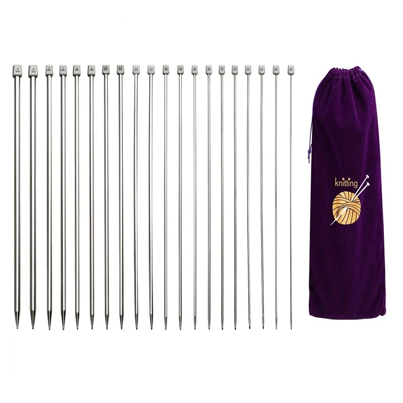Knitting Needles, Straight Single Pointed Knitting Needles Kit, 22 Pcs Metal Short Knitting Pins And Handy Storage Bag
Knitting Needles, Straight Single Pointed Knitting Needles Kit, 22 Pcs Metal Short Knitting Pins And Handy Storage Bag
