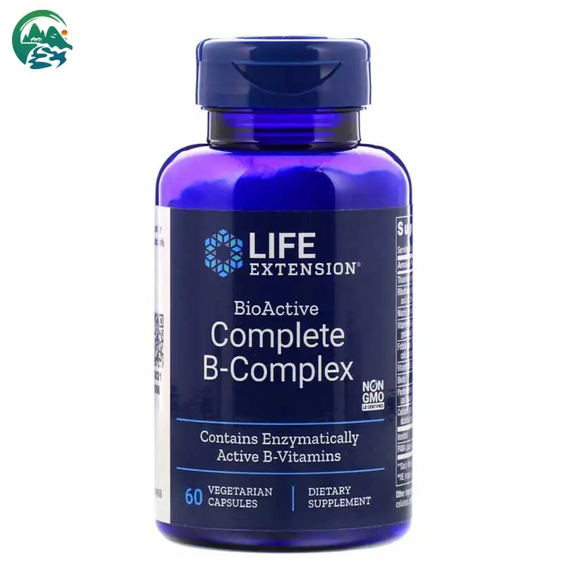 

Life Extension, BioActive Complete B-Complex, 60 Vegetarian Capsules, Energy Production Organ Cognitive Function, FREE SHIPPING