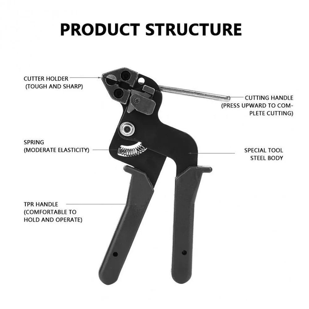 Cable Ties Plier Hand Stainless Cable Tie Gun Fastening Strap Cutting Tool Cutter Tension Automatic Zip Durable Tensioning Tool
Cable Ties Plier Hand Stainless Cable Tie Gun Fastening Strap Cutting Tool Cutter Tension Automatic Zip Durable Tensioning Tool