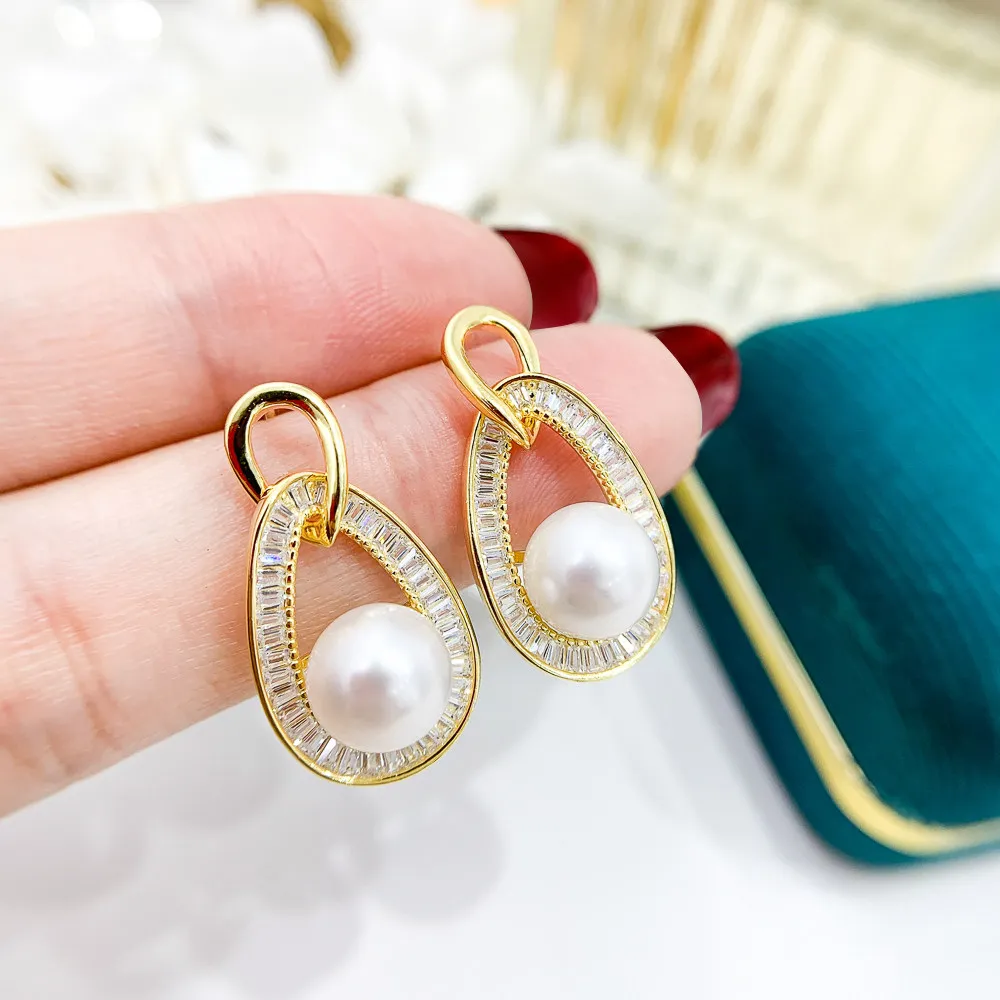 DIY Pearl Ear Stud Accessories S925 Sterling Silver Jewelry Fashion and Gorgeous Ear Studs Women's Empty Fit 7-9mm Beads
DIY Pearl Ear Stud Accessories S925 Sterling Silver Jewelry Fashion and Gorgeous Ear Studs Women's Empty Fit 7-9mm Beads