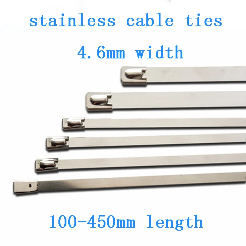 Cable Ties Stainless Steel Metal 10pcs 4.6mm Ball Lock Self-lock Tie Zip Wrap Exhaust Heat Straps Induction Pipe Wire Accessory 
Cable Ties Stainless Steel Metal 10pcs 4.6mm Ball Lock Self-lock Tie Zip Wrap Exhaust Heat Straps Induction Pipe Wire Accessory