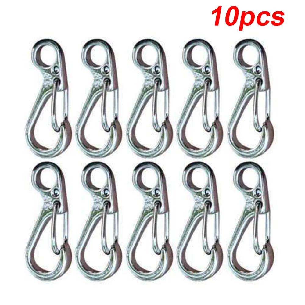 10Pcs Climbing Hiking Fishing Carabiner Spring Buckle Snap Clip Hook Keychain Keyring Black/Silver/Gray Carabiner
10Pcs Climbing Hiking Fishing Carabiner Spring Buckle Snap Clip Hook Keychain Keyring Black/Silver/Gray Carabiner