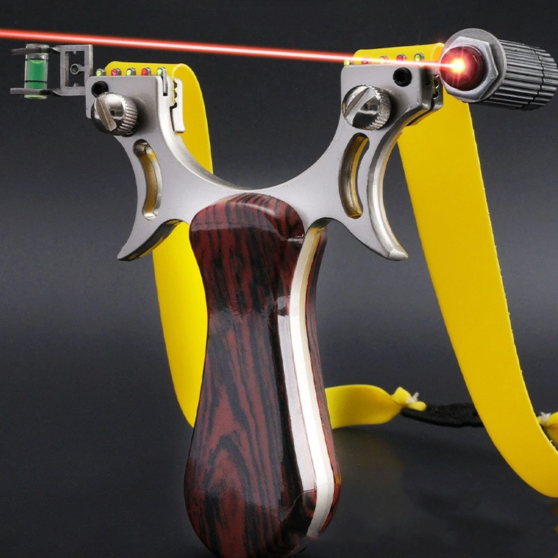 High Quality Metal Hunting Slingshot with High Power with Flat Rubber Band for Outdoor Shooting Activities Professional Slingsho 
High Quality Metal Hunting Slingshot with High Power with Flat Rubber Band for Outdoor Shooting Activities Professional Slingsho