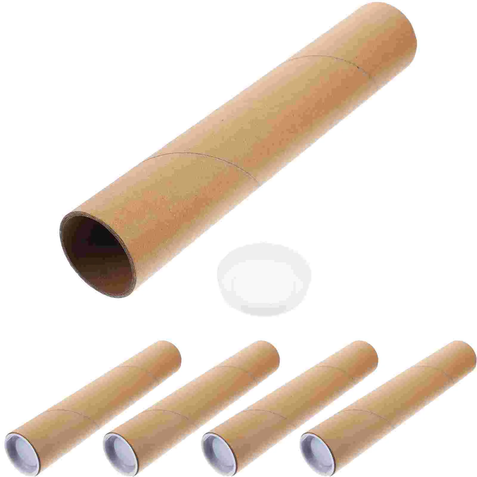 5 Pcs Tube End Caps Lid Cardboard Convenient Postal Poster Mailer Paper Documents
5 Pcs Tube End Caps Lid Cardboard Convenient Postal Poster Mailer Paper Documents