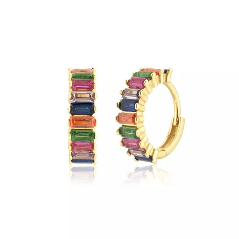 Square Colored Zircons Ear Hoop for Women Earrings Bohemian Piercing Fashion Jewelry Ins Same Earing Party Mujer Pendientes Gift
Square Colored Zircons Ear Hoop for Women Earrings Bohemian Piercing Fashion Jewelry Ins Same Earing Party Mujer Pendientes Gift