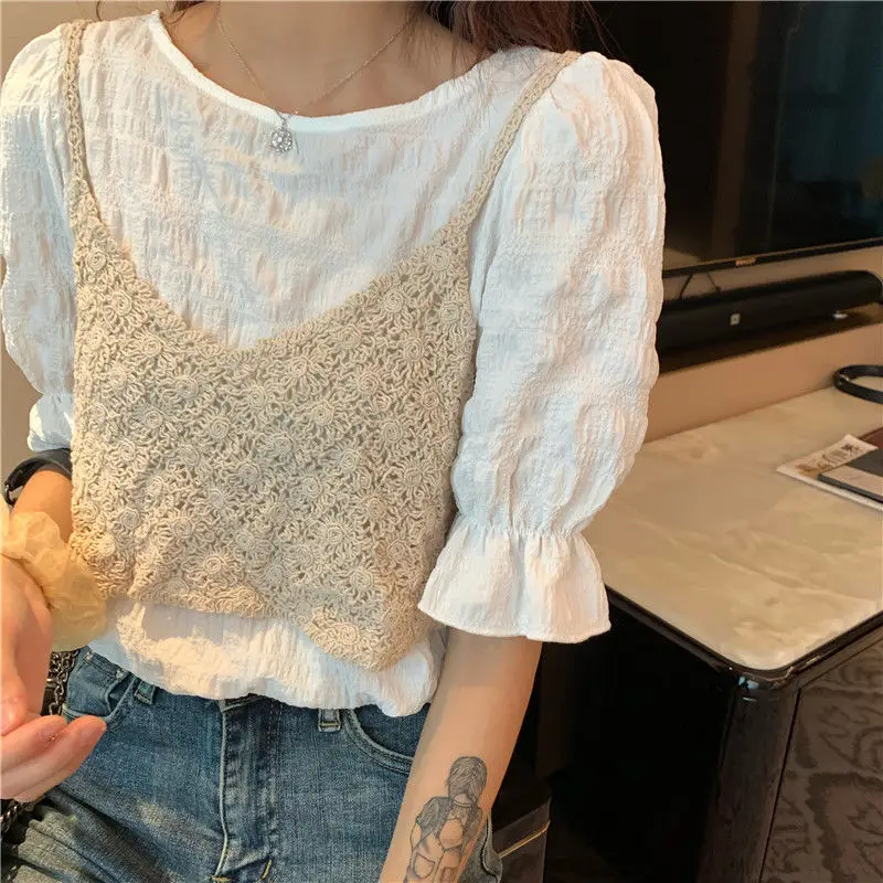 Женский Хлопковый вязаный крючком укороченный топ, привлекательные топы на бретелях-спагетти с V-образным вырезом карамельных цветов, пляж...
Женский Хлопковый вязаный крючком укороченный топ, привлекательные топы на бретелях-спагетти с V-образным вырезом карамельных цветов, пляж...