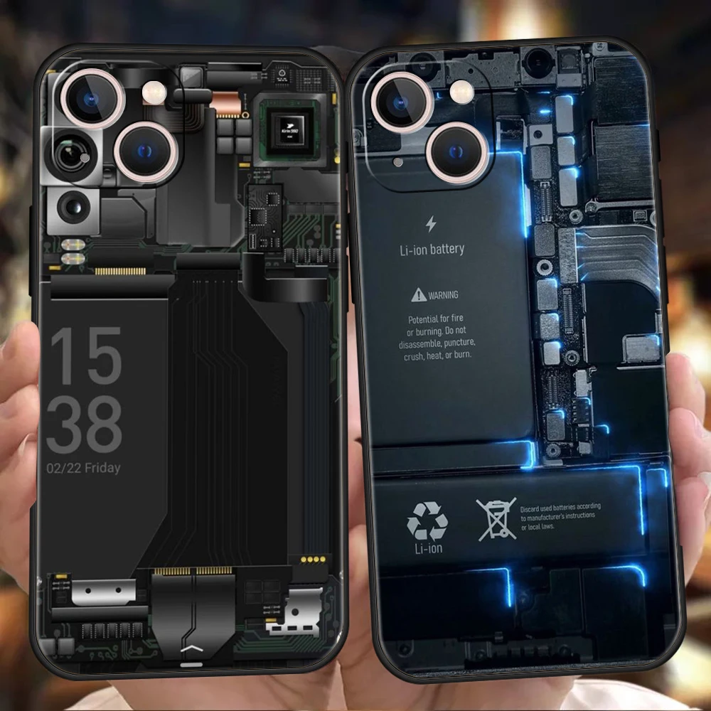 nside Circuit Board Phone Case Cover for iPhone 14 13 12 11 Pro Max 7 8 Plus XR XS X SE 2020 13 Mini Silicone Soft Fundas Shell
nside Circuit Board Phone Case Cover for iPhone 14 13 12 11 Pro Max 7 8 Plus XR XS X SE 2020 13 Mini Silicone Soft Fundas Shell