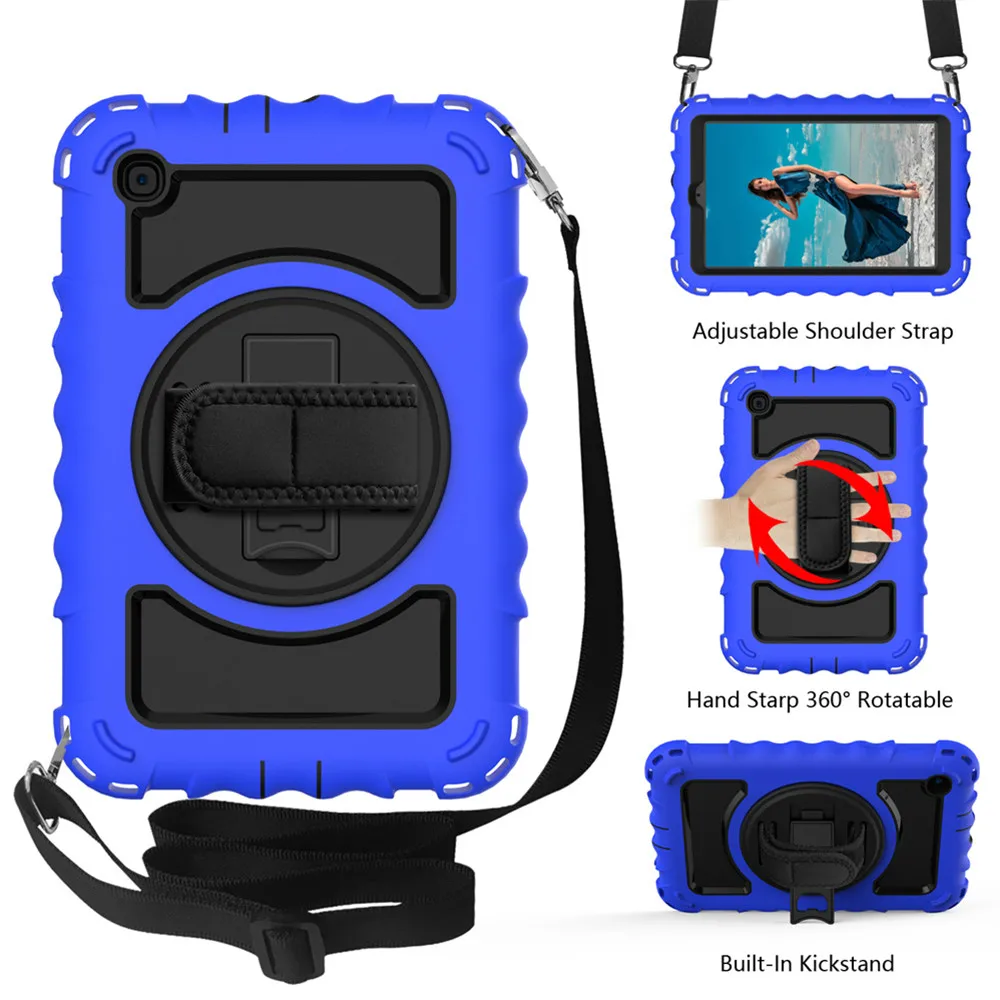 Tablet Case For Samsung Galaxy Tab A 8.4 2020 360 Rotation SM T307 Military Silicone Strap Armor Stand Protective Cover Coque
Tablet Case For Samsung Galaxy Tab A 8.4 2020 360 Rotation SM T307 Military Silicone Strap Armor Stand Protective Cover Coque