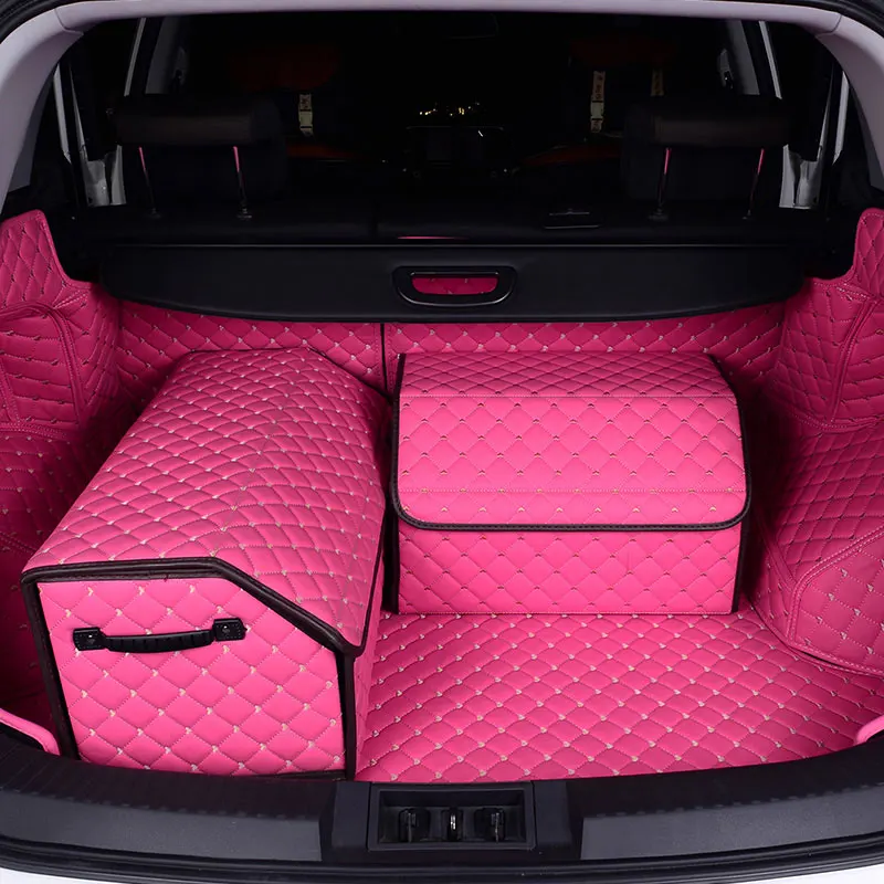 Pink Car Trunk Organizer Box Large Capacity Auto Multiuse Tools Leather Storage Bag Folding Accessories Travel Stowing Tidying
Pink Car Trunk Organizer Box Large Capacity Auto Multiuse Tools Leather Storage Bag Folding Accessories Travel Stowing Tidying